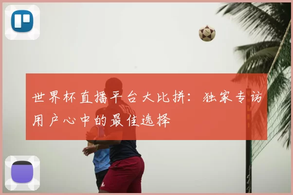 世界杯直播平台大比拼：独家专访用户心中的最佳选择