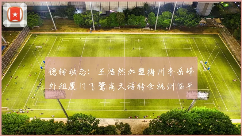 德转动态：王浩然加盟梅州李岳峰外租厦门飞鹭高天语转会杭州临平吴越