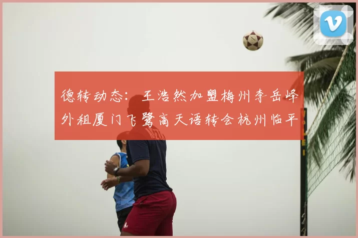 德转动态：王浩然加盟梅州李岳峰外租厦门飞鹭高天语转会杭州临平吴越